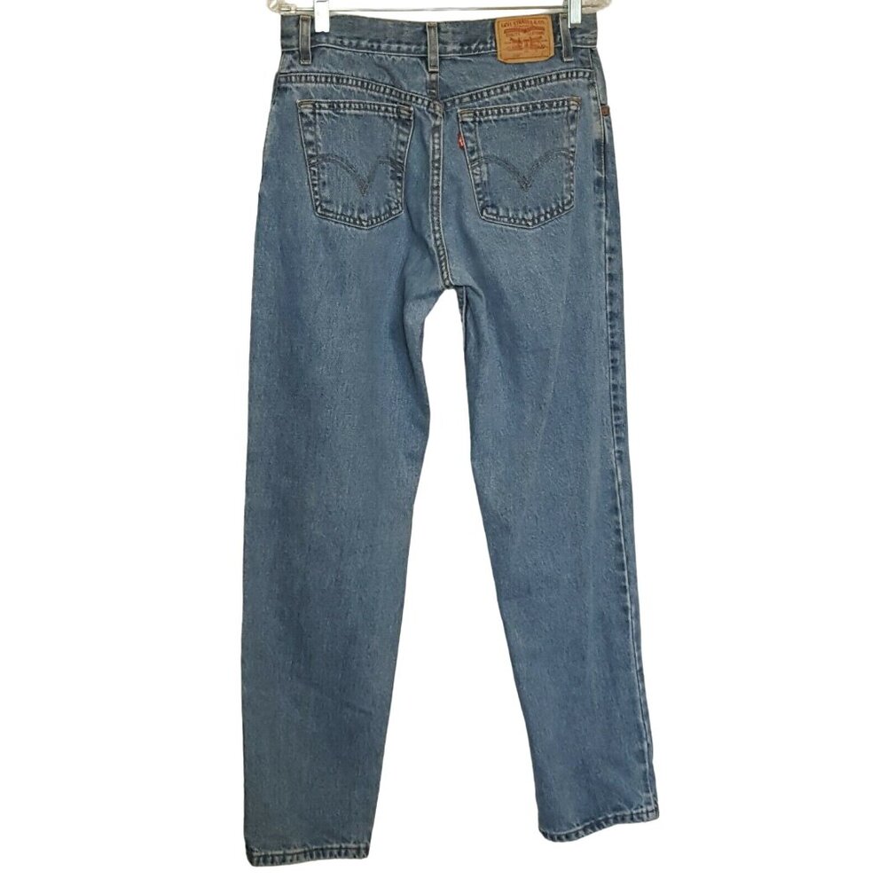 Vintage Levi's 550 Jeans Size 10 30/31 High Waist Tapered Leg Medium Wash Mom - Picture 8 of 11